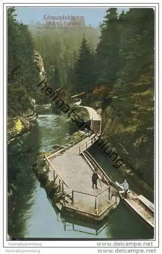 Kamnitzklamm - Edmundsklamm - Fährhaus - AK ca. 1910