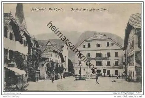 Hallstatt - Marktplatz - Gasthaus zum grünen Baum