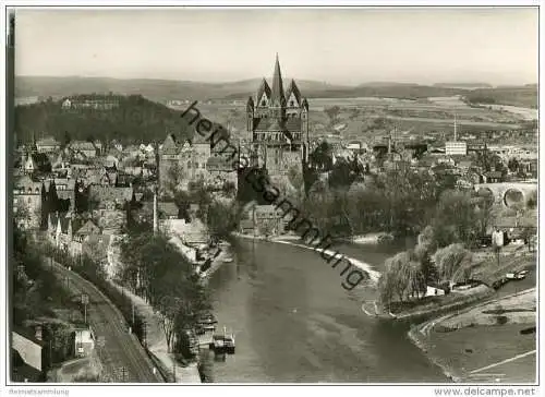 Limburg an der Lahn - Blick von der Autobahn - Foto-AK