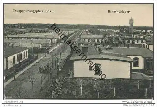 POSE59Posen - Truppenübungsplatz - Barackenlager ca. 1910