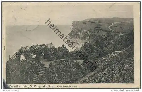 St. Margarets Bay - Granville Hotel - View from Terrace gel. 1909