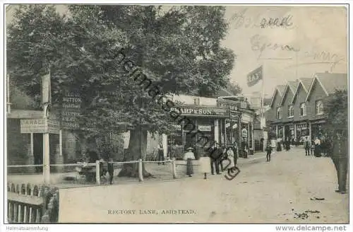 Ashtead - Rectory Lane - Edition C. E. Johnson Stationer Asthead gel. 1908