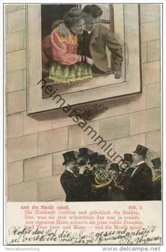 Liebespaar - Und die Musik spielt gel. 1907