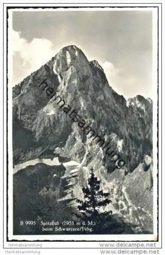 Spitzfluh beim Schwarzsee Lac Noir - Foto-AK