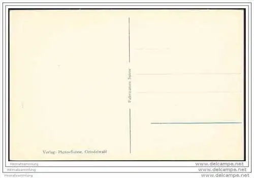 Grindelwald mit Wetterhorn - Foto-AK