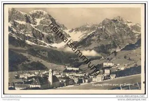 Engelberg gegen den Juchlipass - Foto-AK