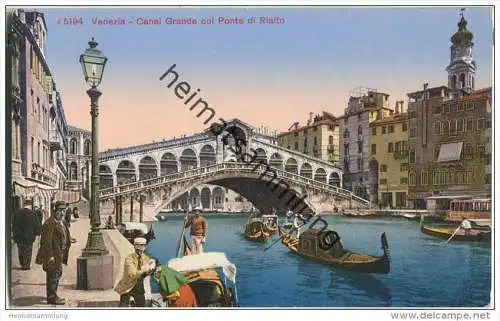 Venezia - Canal Grande col Ponte di Rialto