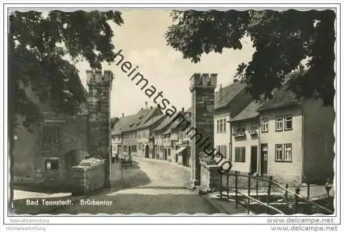 Bad Tennstedt - Brückentor - Foto-AK 50er Jahre