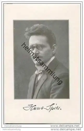 Hans Spies - Ten Baritonist - Herzogliches Hoftheater Braunschweig - keine AK - Foto