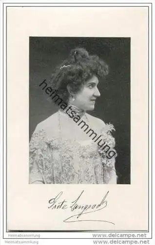 Grete Langratz - Herzogliches Hoftheater Braunschweig - keine AK - Foto