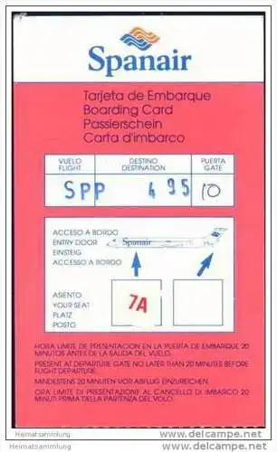 Boarding Pass - Spanair