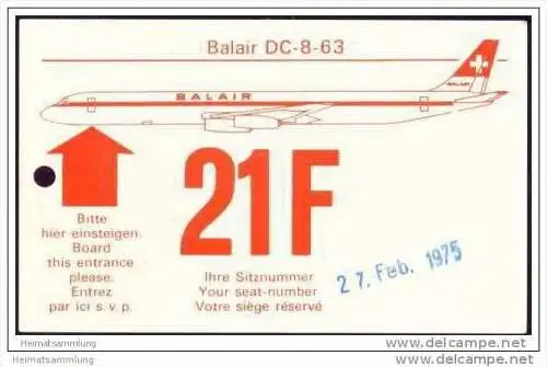 Boarding Pass - Balair