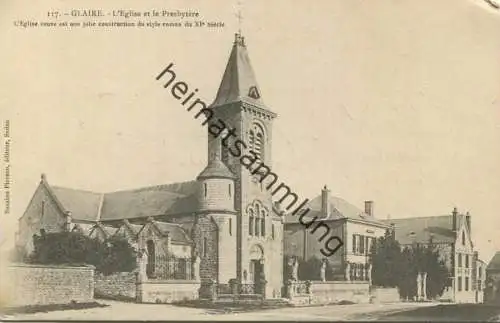 Glaire - L'Eglise et le Presbytere - Edition Suzaine Pierson Sedan - Feldpost - gel. 1915