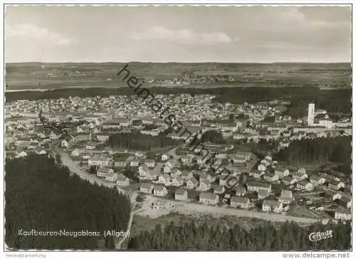 Kaufbeuren-Neugablonz - Luftbild - Foto-AK Grossformat - Cramers Kunstanstalt Dortmund gel. 1963