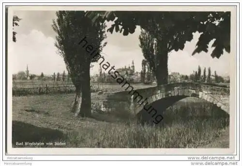 Bad Windsheim von Süden - Foto-AK - Bahnpost