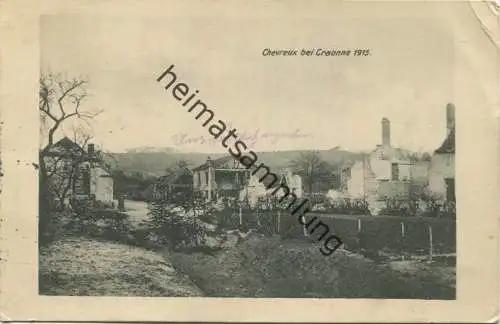 Chevreux bei Caronne 1915 - Feldpost - gel. 1915