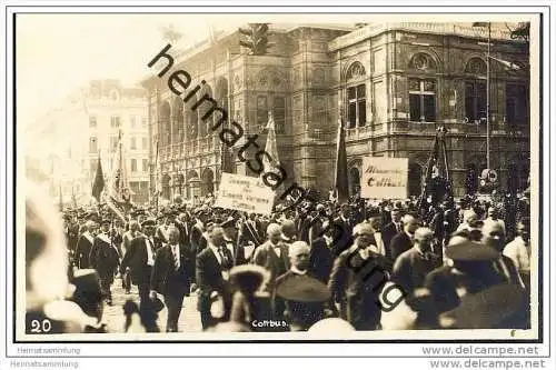 Cottbus - Festumzug Wien - Sängerbundesfest 1928 - Foto-AK