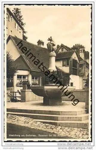 Meersburg - Brunnen der 101 Bürger - Foto-AK - Feldpost