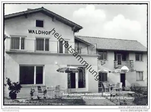 Kobersdorf - Waldhof - Jausenstation - Fremdenzimmer Besitzer G. Pauer - Foto-AK Grossformat 60er Jahre