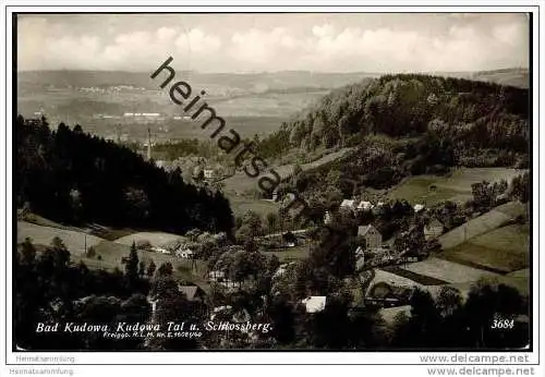 Bad Kudowa - Kudowa Tal - Schlossberg - Foto-AK