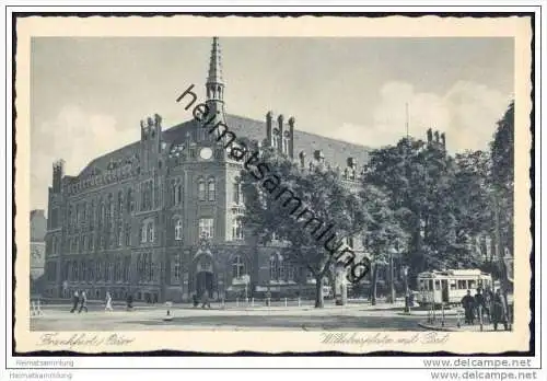 Frankfurt / Oder - Wilhelmsplatz mit Post 40er Jahre