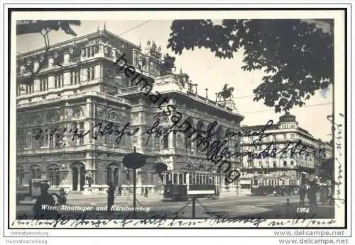 Wien - Staatsoper und Kärntnerring - Foto-AK