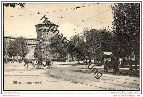 Milano - Piazza Castello - Strassenbahn