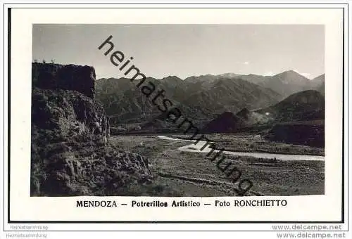 Mendoza - Potrerillos Artistico - Foto-AK ohne rückseitige Einteilung