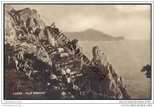 Capri - Arco Naturale - Foto-AK ca. 1920