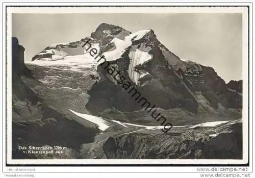 Scheerhorn vom Klausenpass aus gesehen - Foto-AK