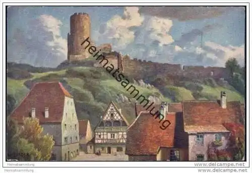 Kaysersberg - Künstlerkarte signiert W. Bürger ca. 1920