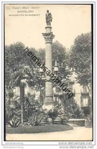 Barcelona - Monumento de Marquet ca. 1900