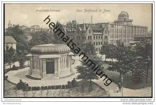 Jena - Ernst-Abbe-Denkmal - Zeisswerk