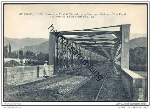 Chamousset - Pont et Tunnel - ligne Chambery-Modane