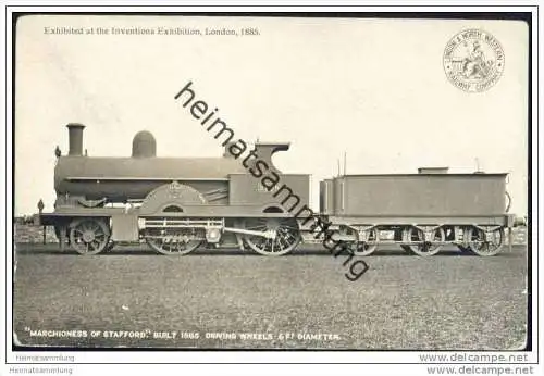 Eisenbahn - Marchioness of Stafford - Exhibited at the Inventions Exhibition London 1885