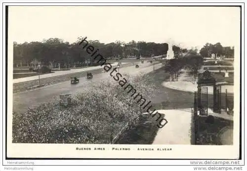 Buenos Aires - Palermo - Avenida Alvear - Foto-AK Real Photography 20er Jahre