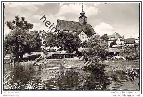 Crailsheim - Schwimmbad - Foto-AK