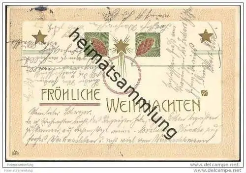 Weihnachten - Jugendstil - Prägedruck