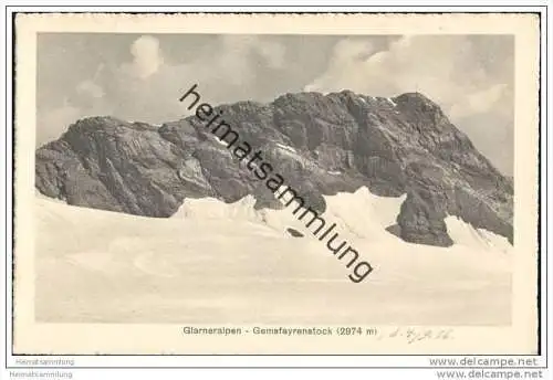 Glarneralpen - Gemsfayrenstock - Gemsfairenstock 1916