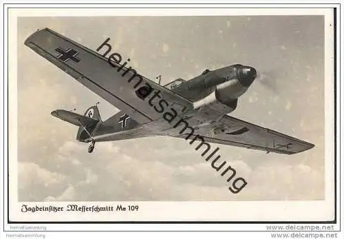 Messerschmitt Me 109 - Jagdeinsitzer - Foto-AK