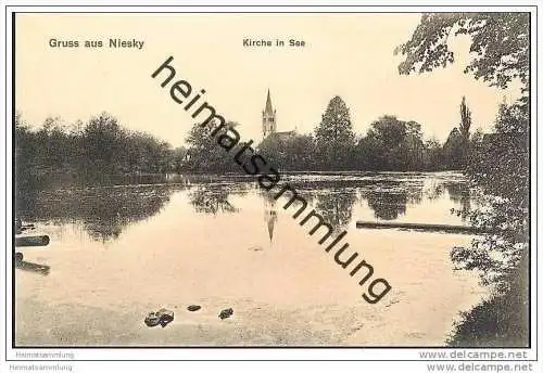 02906 Niesky - Kirche im See