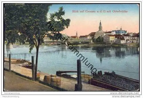 Crossen an der Oder mit Oderbrücke