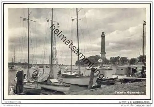 Ostseebad Osternothafen - Foto-AK 30er Jahre