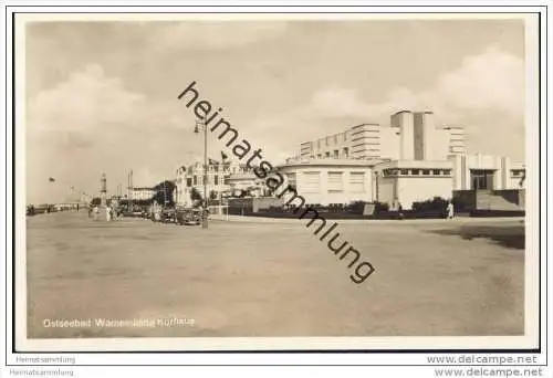 Warnemünde - Kurhaus - Foto-AK 40er Jahre