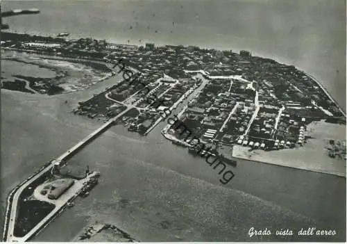 Grado - vista dall'aereo - Foto-AK Grossformat 50er Jahre - Ediz. Foto Zuliani