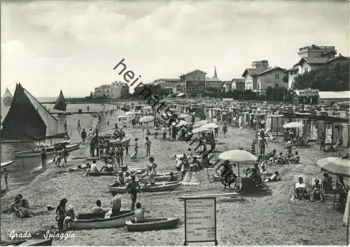 Grado - Spiaggia - Foto-AK Grossformat 50er Jahre - Ediz. Foto Zuliani