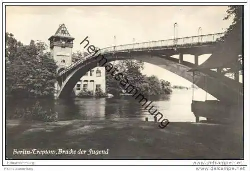 Berlin-Treptow - Brücke der Jugend - Foto-AK 1956