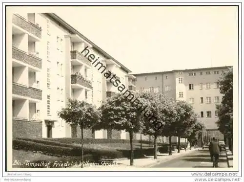 Berlin-Tempelhof - Friedrich-Wilhelm-Strasse - Foto-AK Grossformat 60er Jahre