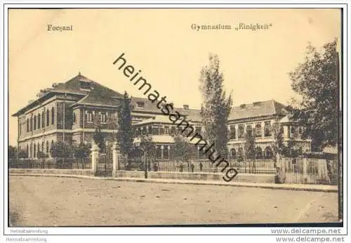 Focsani - Fokschan - Gymnasium Einigkeit - Feldpost