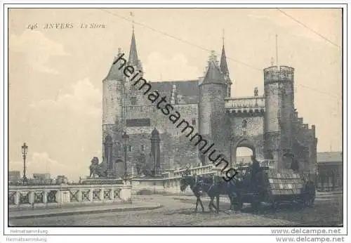 Anvers - Le Steen - Pferdefuhrwerk